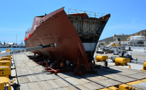 Secretaría de Marina informó que continúa con la construcción de buques.