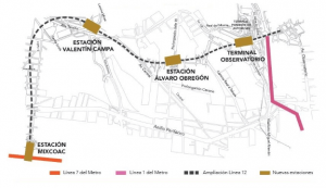 La Cámara de Diputados aprobó una partida presupuestal de 500 millones de pesos para continuar las obras de la Ampliación Línea 12 Mixcoac-Observatorio en el Presupuesto de Egresos de la Federación para el ejercicio fiscal 2020.