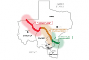 The border between Texas and Mexico strengthens regional competitiveness and that of the United States and Mexico, the Texas government stressed.