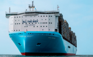 Capacidade de carga da Maersk: 4,1 milhões de TEUs 